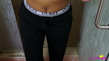 Gorgeous brunette model naked close up