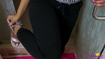 Gorgeous brunette model naked close up