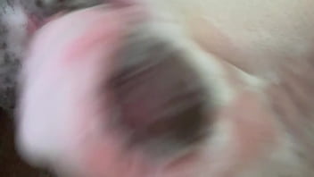 Caught playing with herself in the shower