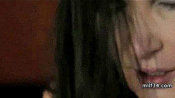 Horny milf fucked and jizzed on at home