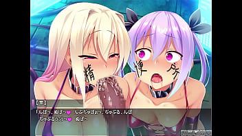 Double blowjob from hentai anime bitches