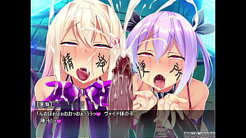 Double blowjob from hentai anime bitches