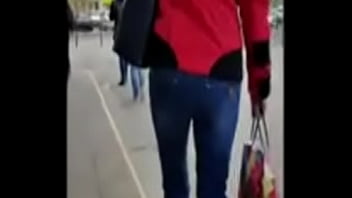 Short haired woman s ass