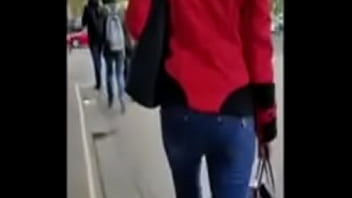 Short haired woman s ass