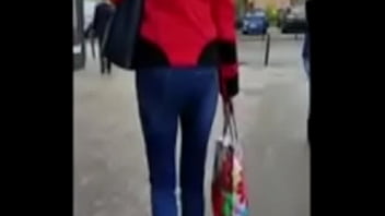 Short haired woman s ass