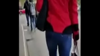 Short haired woman s ass