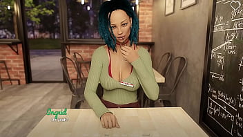 Off the record #08 busty blonde with short hair has a hard time taking my big fat cock inside her mouth behind the counter