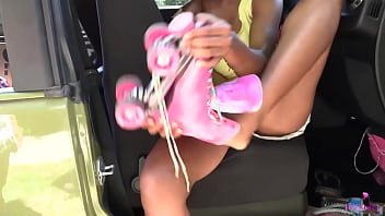 Duo abigail mac & jenna foxx lesbians make out inside the van