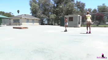 Duo abigail mac & jenna foxx lesbians make out inside the van