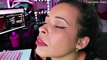 Guided jerk off jerk off while espuleta tells you when you can cum on her face