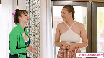 Lusty customer loves hands on her juicy butt and more