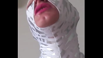 Zentai doll throat fucked & used like a human fucktoy