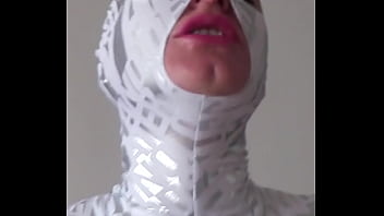 Zentai doll throat fucked & used like a human fucktoy