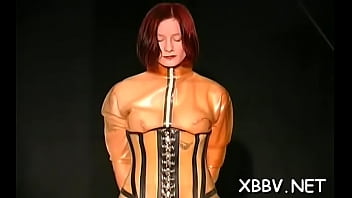 Lusty woman is cuddling her huge boobs