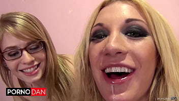 Noelle easton trillium tag team blowjob before rough gangbang