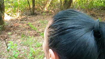 Phone version vlog ends with risky quickie blowjob in public park