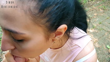 Phone version vlog ends with risky quickie blowjob in public park