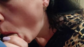 Hot wife milf housewife is thirsty for cum