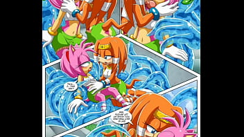 Chaos comendo a amy tikal e rugu