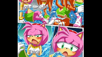 Chaos comendo a amy tikal e rugu