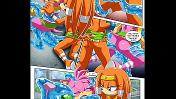 Chaos comendo a amy tikal e rugu