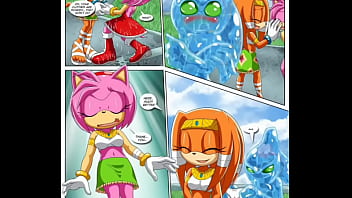 Chaos comendo a amy tikal e rugu