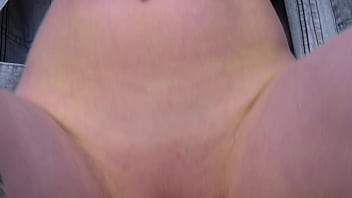 Passionate blowjob and sex outdoors with a red haired girl