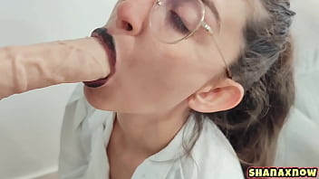 Fantasy secretary make up blowjob dildo upskirt cumshot