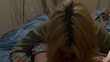 Caught watching threesome porn by step sister but she offers to help out