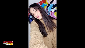 Galatea latina babe gets way too much cum on her face during casting