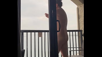 Having a smoke in san diego looking at the water