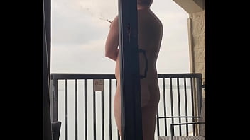 Having a smoke in san diego looking at the water