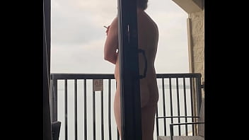 Having a smoke in san diego looking at the water