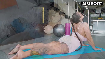 Curvy milf takes it deep in the ass from young instructor letsdoeit