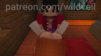 One piece anime animation hot fuck minecraft