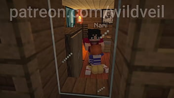 One piece anime animation hot fuck minecraft