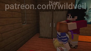 One piece anime animation hot fuck minecraft