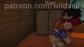 One piece anime animation hot fuck minecraft