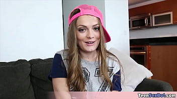 Long legged petite teen gets destroyed by a huge cock