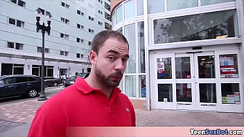 Long legged petite teen gets destroyed by a huge cock