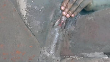 Busty 20yr old playing with 36hh boobs