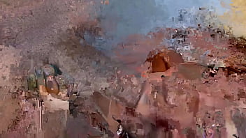 Busty 20yr old playing with 36hh boobs