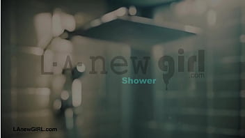 Gorgeous brunette model enjoys a sensual bath