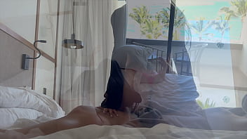 Spying on a hot tourist at the resort best ass i've ever seen i fuck her in her room