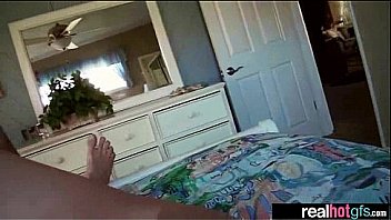 Hot nasty amateur girlfriend banged on tape clip 14