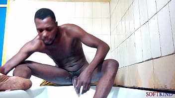 Taking it from toilet to bedroom so masturbated