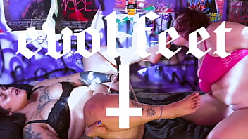 Soles focused on pleasure