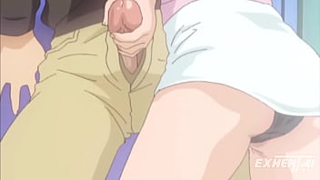 Madrastra le hace su primera paja hentai sin censura