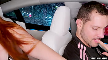 Driver gets lucky and picks up super slutty pornstar