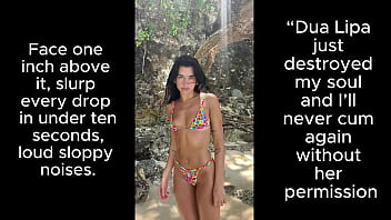 Dua lipa destroys your cock joi